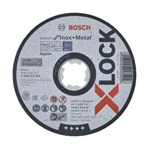 X-lock Metal Ve Inox İçin Kesici Taşlama Diski 125x1mm 25adet 2608619264
