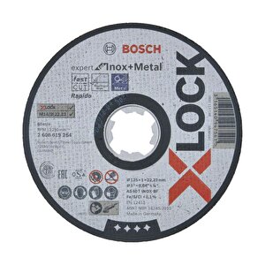 Bosch X-lock Metal Ve Inox İçin Kesici Taşlama Diski 125x1mm 25adet 2608619264