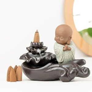 Zen Buddha Temalı Geri Akışlı Tütsülük