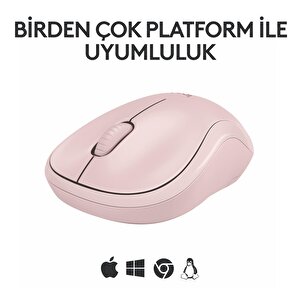 Logitech M240 Sessiz Kompakt Kablosuz Bluetooth Mouse - Pembe