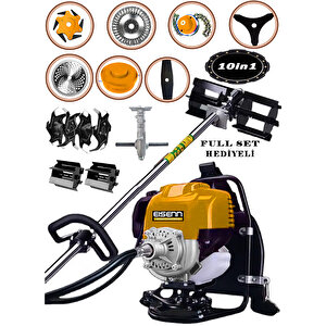 İnsive Magnatec 20 HPX Turbo Motor 10 İN 1 Sırt Tipi Tırpan Çim Ot Çalı Biçme Makinası Full Aparat Hediyeli