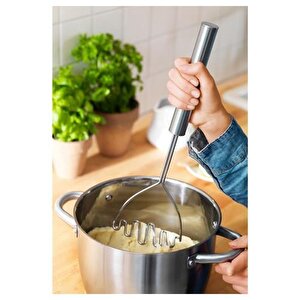 Paslanmaz Çelik Kancalı Metal Patates Ezici 26-9 Cm Patates Püre Yapıcı