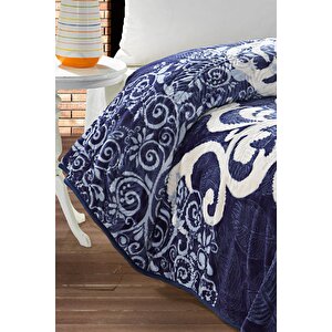 4 Kg Battaniye Supersoft Embos Kalın Yumuşak Peluş Çift Kişilik Yumoş 220x240 Cm