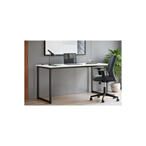 Çalışma Masası Bilgisayar Masası Ofis Masası - Beyaz 60 X 140 Cm Beyaz