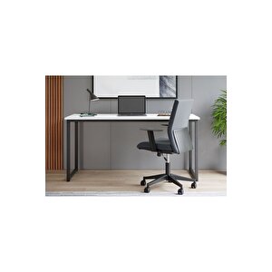 Çalışma Masası Bilgisayar Masası Ofis Masası - Beyaz 60 X 140 Cm Beyaz