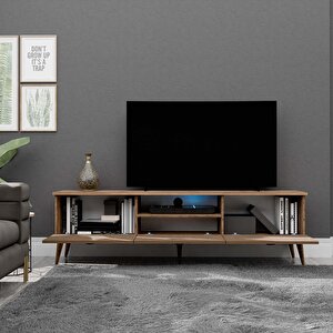 1370 Lexus 180 Cm Ahşap Ayaklı Tv Üni̇tesi̇ Hat - Kaplan