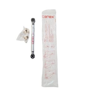 Canex Gazlı Amortisör Düşer | 80 N Kuvvet | 245 Mm Uzunluk | Gümüş Kaplama Çelik | 2 Adet