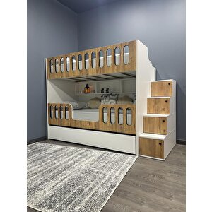 Yakamoz Yavrulu Seyyar Merdivenli Ranza  Cb 1 Montaj Dahil