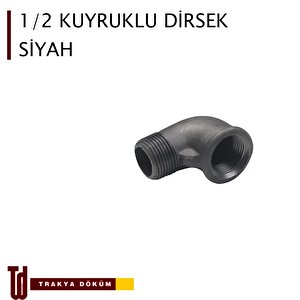 Siyah Kuyruklu Dirsek 3/4"