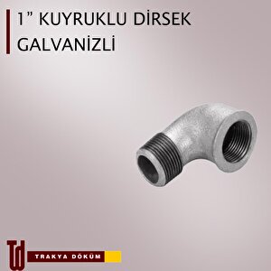 Trakya Döküm Galvanizli Kuyruklu Dirsek