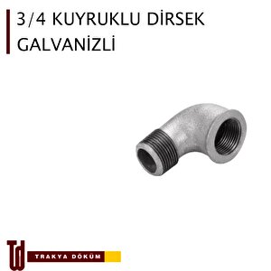 Trakya Döküm Galvanizli Kuyruklu Dirsek