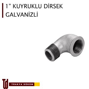 Trakya Döküm Galvanizli Kuyruklu Dirsek