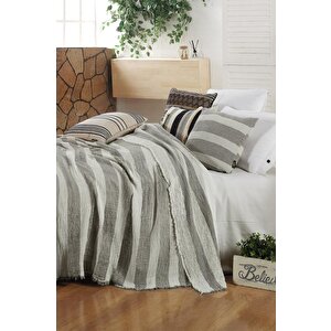 Loca Ekru Tek Kişilik %100 Pamuk Mood Comfort Yatak Örtüsü Seti