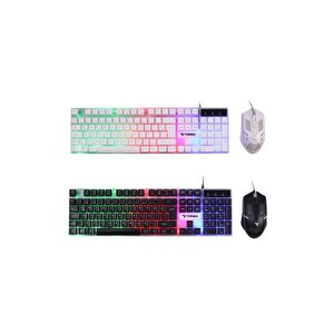 Torima Tmk-03 Gaming Rgb Işıklı Kablolu Q Klavye Ve Mouse Seti Beyaz