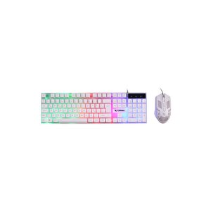 Torima Tmk-03 Gaming Rgb Işıklı Kablolu Q Klavye Ve Mouse Seti Beyaz