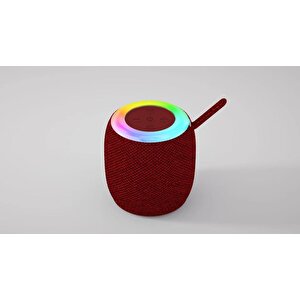 Torima D10 Taşınabilir Rgb Ledli Bluetooth Hoparlör Usb-fm Radyo Kırmızı