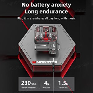 Monster Airmars Xkt15 Gaming Bluetooth Kulaklık Mor