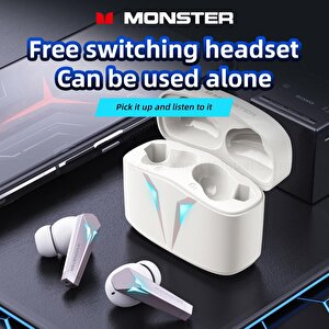 Monster Airmars Xkt06 Gaming Bluetooth Kulaklık Beyaz