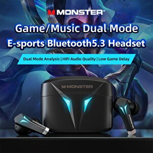 Monster Airmars Xkt06 Gaming Bluetooth Kulaklık Siyah