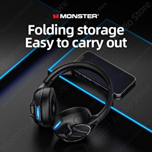 Monster Storm Xkh03 Profosyenel Kulaküstü Bluetooth Kulaklık Siyah