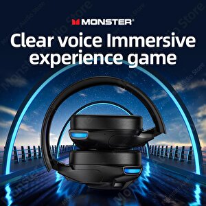 Monster Storm Xkh03 Profosyenel Kulaküstü Bluetooth Kulaklık Siyah