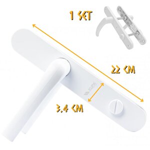 Pvc Pimapen Kapı Kolu - Wc - 1 Takım