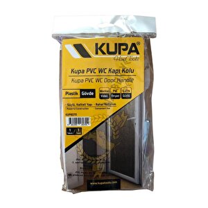 Kupa Pvc Pimapen Kapı Kolu - Wc - 1 Takım