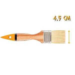 İzmir Fırça Luna Ahşap Saplı Kestirme Boya Fırçası No: 2 - 4.5 Cm.