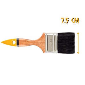 İzmir Fırça Luna Ahşap Saplı Yağlı Boya Fırçası No: 3 - 7.5 Cm.