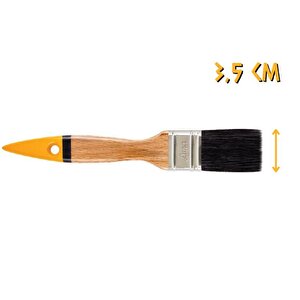 İzmir Fırça Luna Ahşap Saplı Yağlı Boya Fırçası No: 1.5 - 3.5 Cm.
