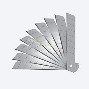 Maket Bıçağı Falçata Yedeği 18 X 0.5 Mm. - 10 Adet