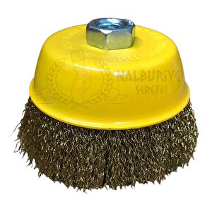 Çanak Tel Fırça Saçaklı 75 Mm.