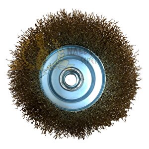 Çanak Tel Fırça Saçaklı 100 Mm.