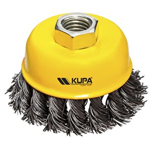 Çanak Tel Fırça Burgulu 100 Mm.