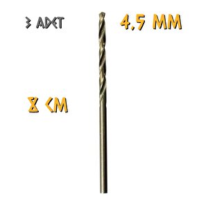 Tyson Metal Ahşap Delici Hss Matkap Ucu 4.5 Mm. - 3 Adet