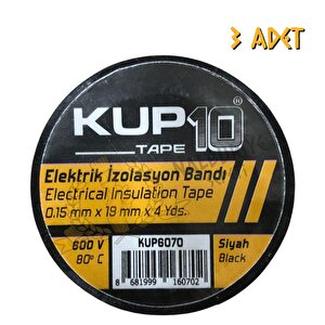 Elektrik İzole Bandı Siyah - 3 Adet