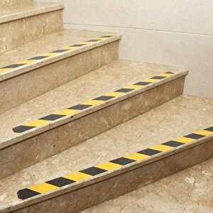 Kaydırmaz Bant Sarı-siyah Merdiven Zımparası - 25 Mm X 15 Mt