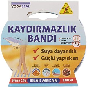 İç Mekan Kaydırmazlık Bandı Şeffaf - 36 Mm X 2.5 Mt.