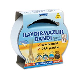 İç Mekan Kaydırmazlık Bandı Şeffaf - 36 Mm X 2.5 Mt.
