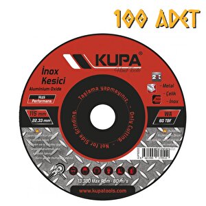İnox Metal Çelik Kesme Taşı 115 Mm. - 50 Adet