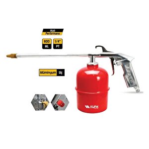 Sıvı Hazneli Mazot Tabancası 600 Ml. - 6.3 Bar