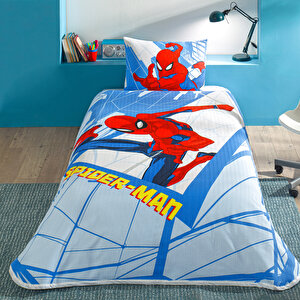 Disney Spiderman Gate %100 Pamuk Pike Takımı + Yastık + Kupa Bardak