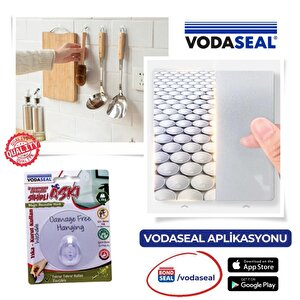 İz Bırakmadan Sökülebilir Sihirli Askı - Kare Şeffaf