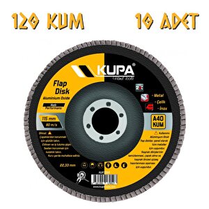 Katlı Flap Disk Zımpara A120 Kum - 10 Adet