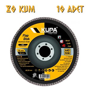 Katlı Flap Disk Zımpara A80 Kum - 10 Adet