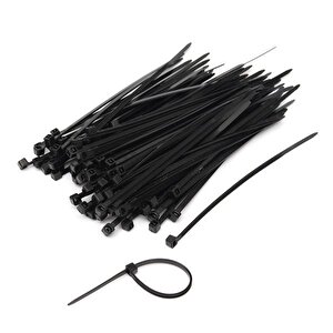 Kupa Plastik Cırt Kelepçe Siyah 8.0 X 450 Mm. - 100 Adet
