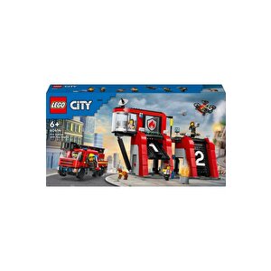 Lego ® City İtfaiye Kamyonlu İtfaiye Merkezi 60414 -  Yaratıcı Oyuncak Yapım Seti (843 Parça)