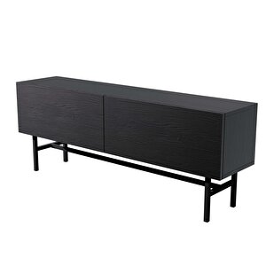 4000 Felix 138 Cm Metal Ayaklı Tv Üni̇tesi̇ Si̇yah