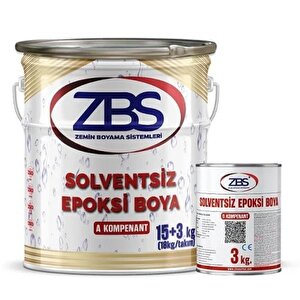 ZBS SOLVENTSİZ EPOKSİ BOYA (16+4) 20kg/takım Ral 7042