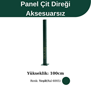 100 Cm Panel Çit Direği Yeşil
